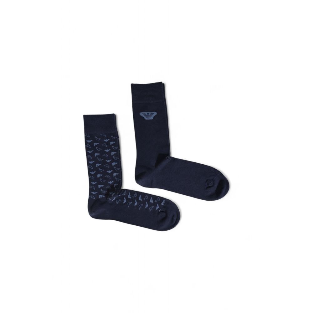 Emporio Armani Underwear Blue Cotton Sock - MARANOS