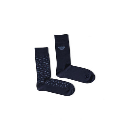 Emporio Armani Underwear Blue Cotton Sock - MARANOS