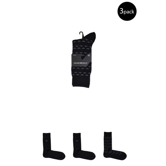 Emporio Armani Underwear Black Cotton Sock - MARANOS