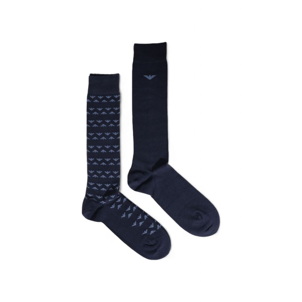 Emporio Armani Underwear Blue Cotton Sock - MARANOS