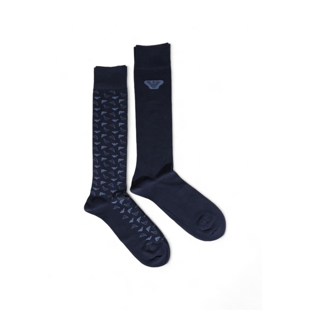 Emporio Armani Underwear Blue Cotton Sock - MARANOS