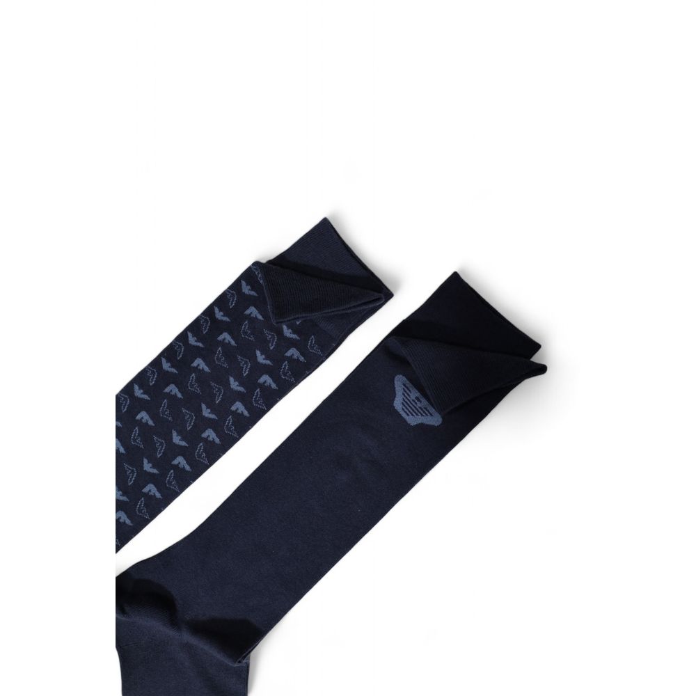 Emporio Armani Underwear Blue Cotton Sock - MARANOS