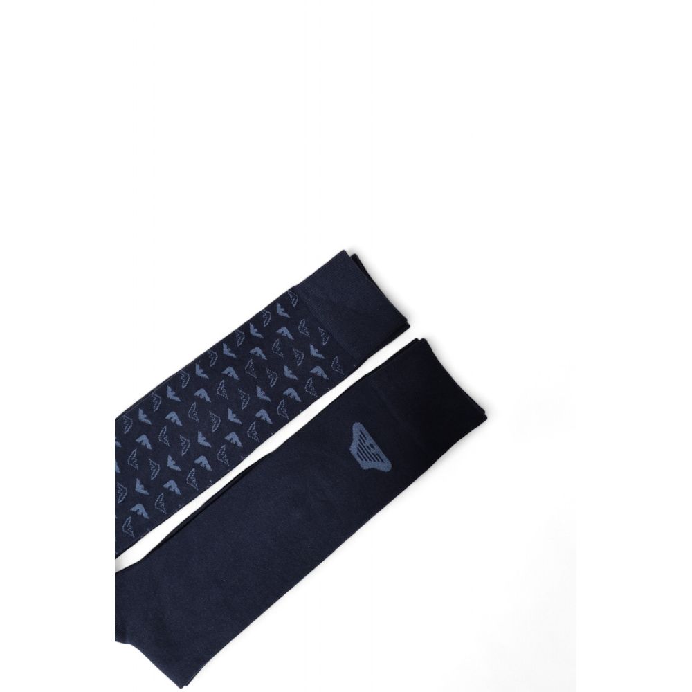 Emporio Armani Underwear Blue Cotton Sock - MARANOS