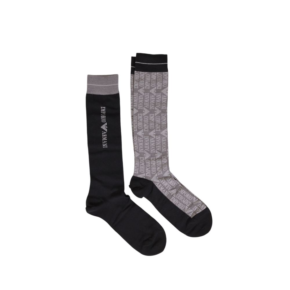 Emporio Armani Underwear Black Cotton Sock - MARANOS