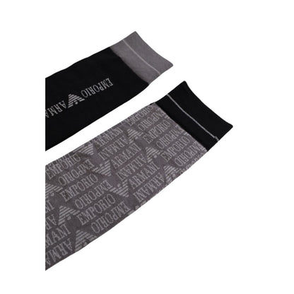 Emporio Armani Underwear Black Cotton Sock - MARANOS