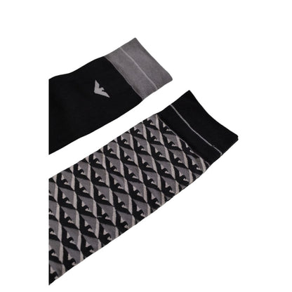 Emporio Armani Underwear Gray Cotton Sock - MARANOS