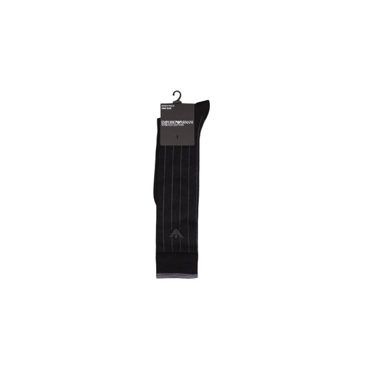 Emporio Armani Underwear Black Cotton Sock - MARANOS
