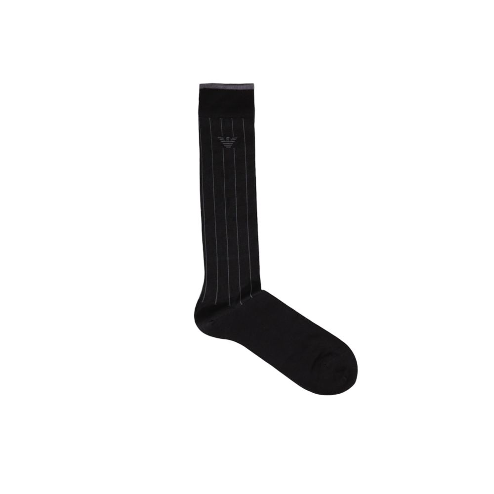 Emporio Armani Underwear Black Cotton Sock - MARANOS