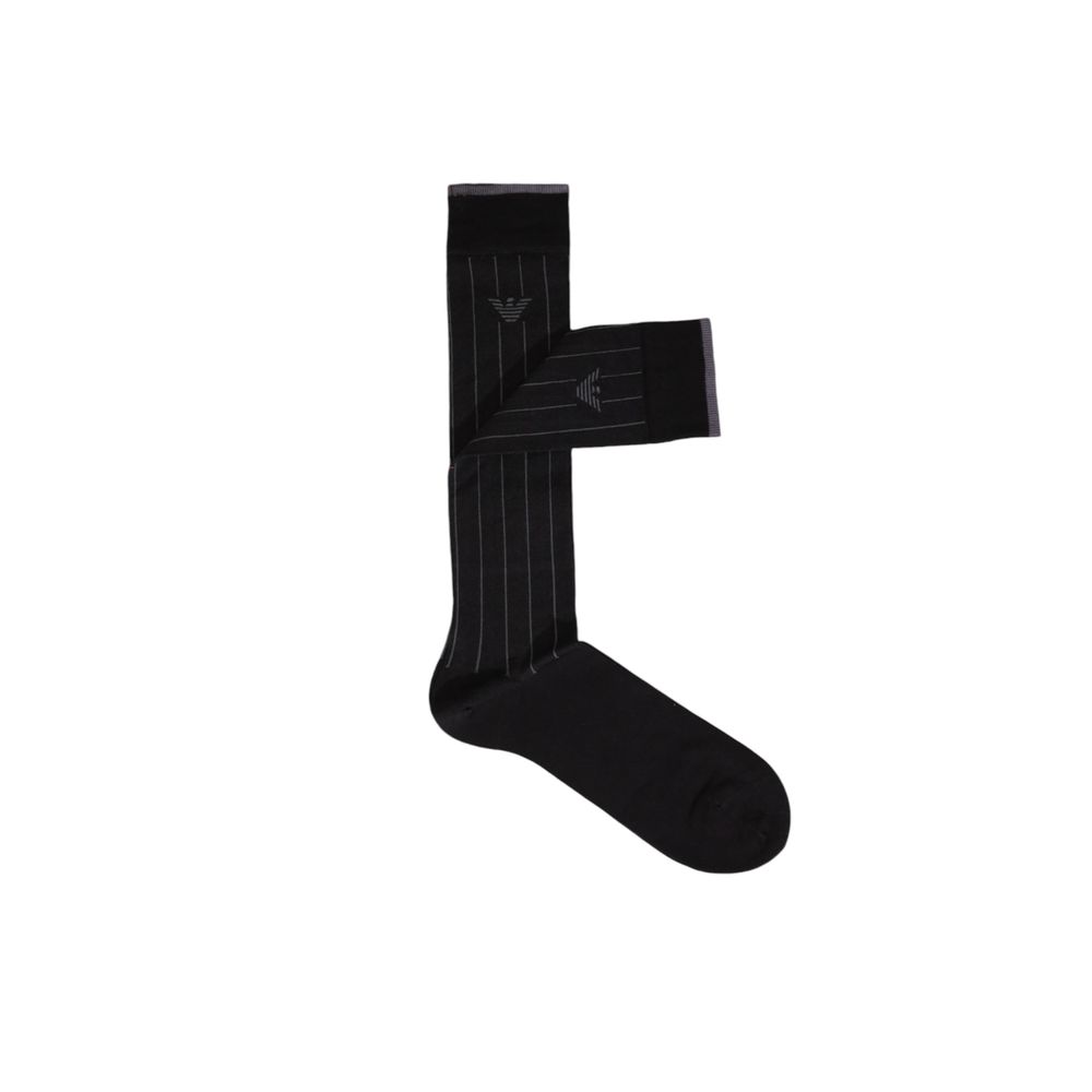 Emporio Armani Underwear Black Cotton Sock - MARANOS