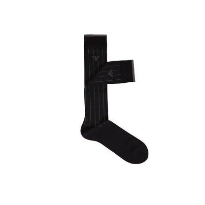 Emporio Armani Underwear Black Cotton Sock - MARANOS