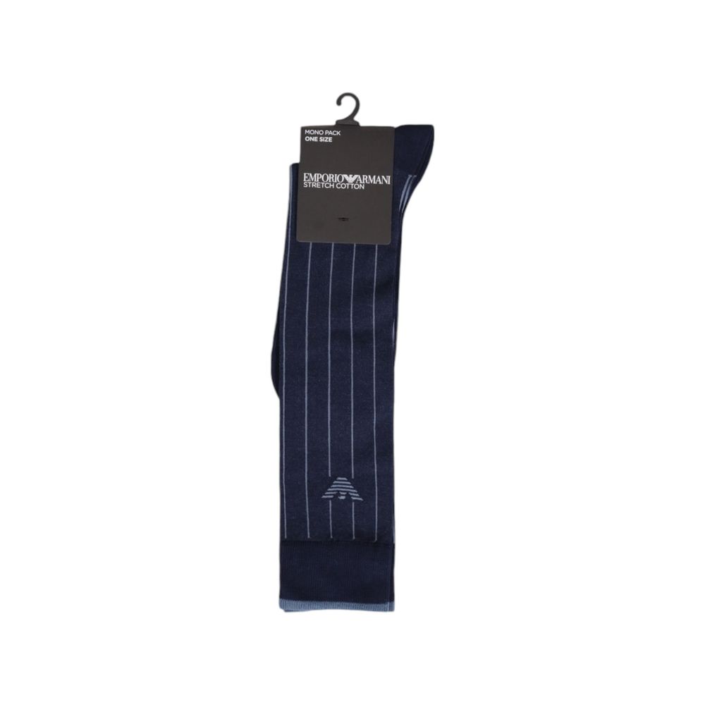 Emporio Armani Underwear Blue Cotton Sock - MARANOS