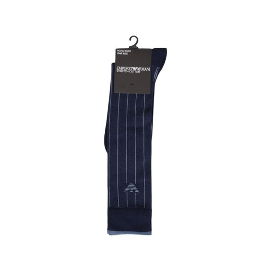 Emporio Armani Underwear Blue Cotton Sock - MARANOS