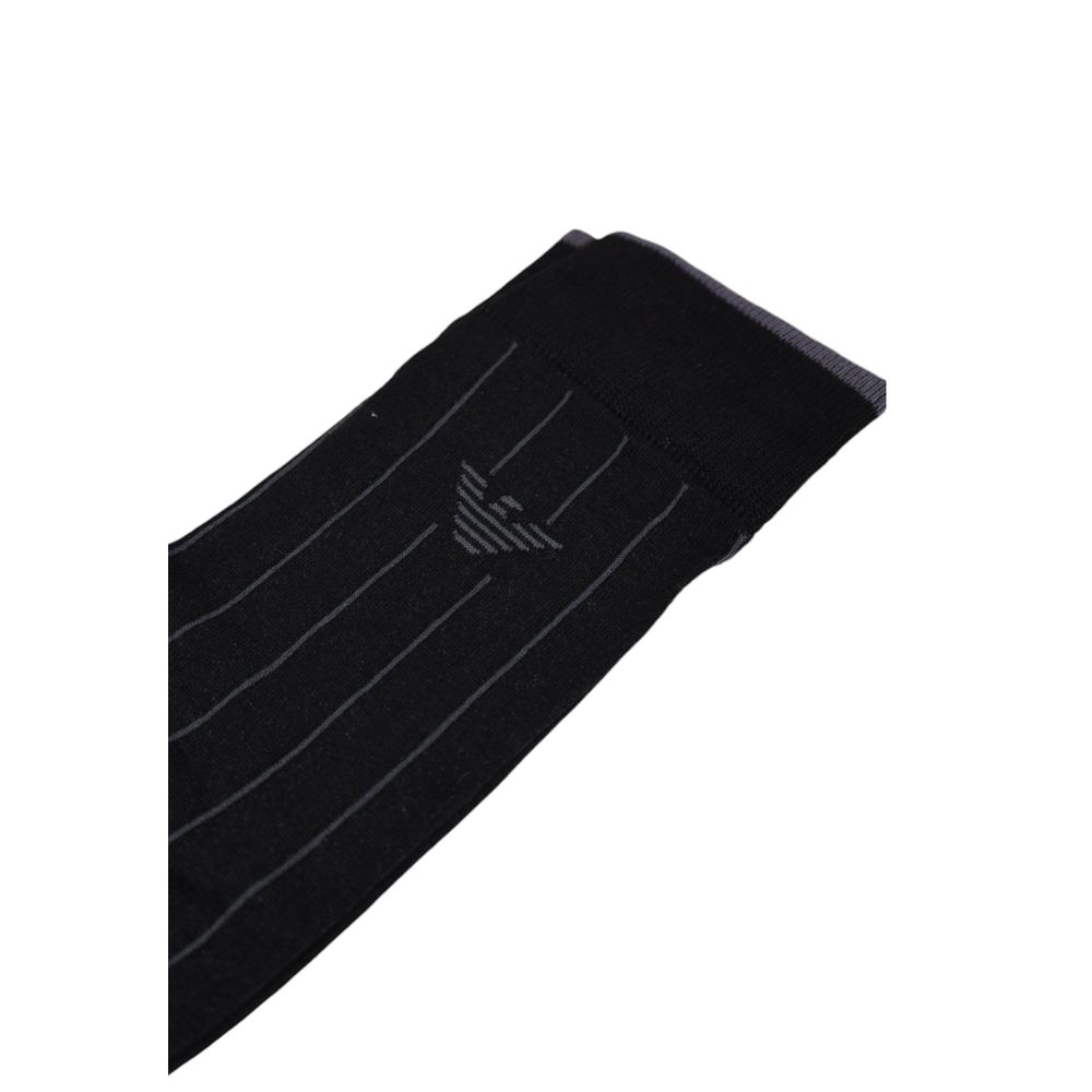 Emporio Armani Underwear Black Cotton Sock - MARANOS