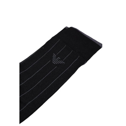 Emporio Armani Underwear Black Cotton Sock - MARANOS