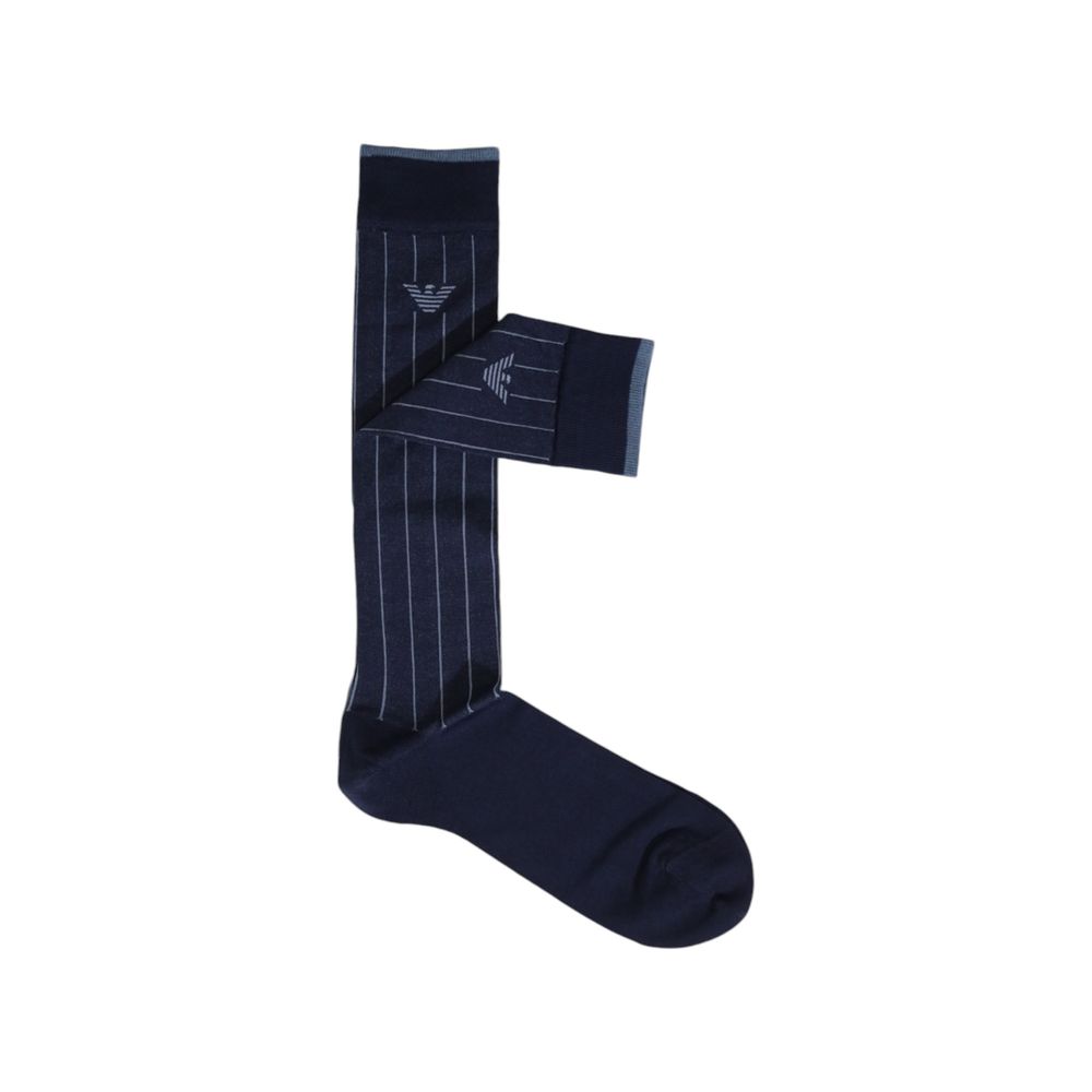 Emporio Armani Underwear Blue Cotton Sock - MARANOS