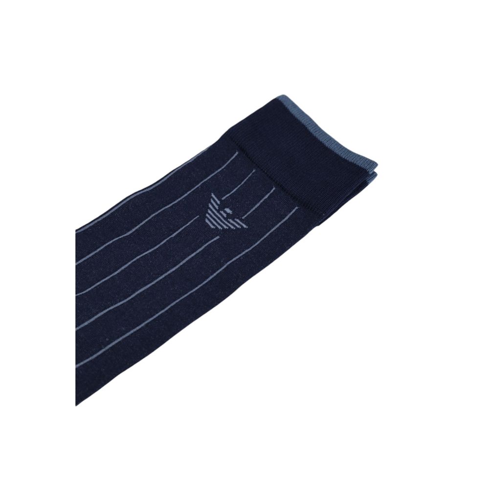 Emporio Armani Underwear Blue Cotton Sock - MARANOS