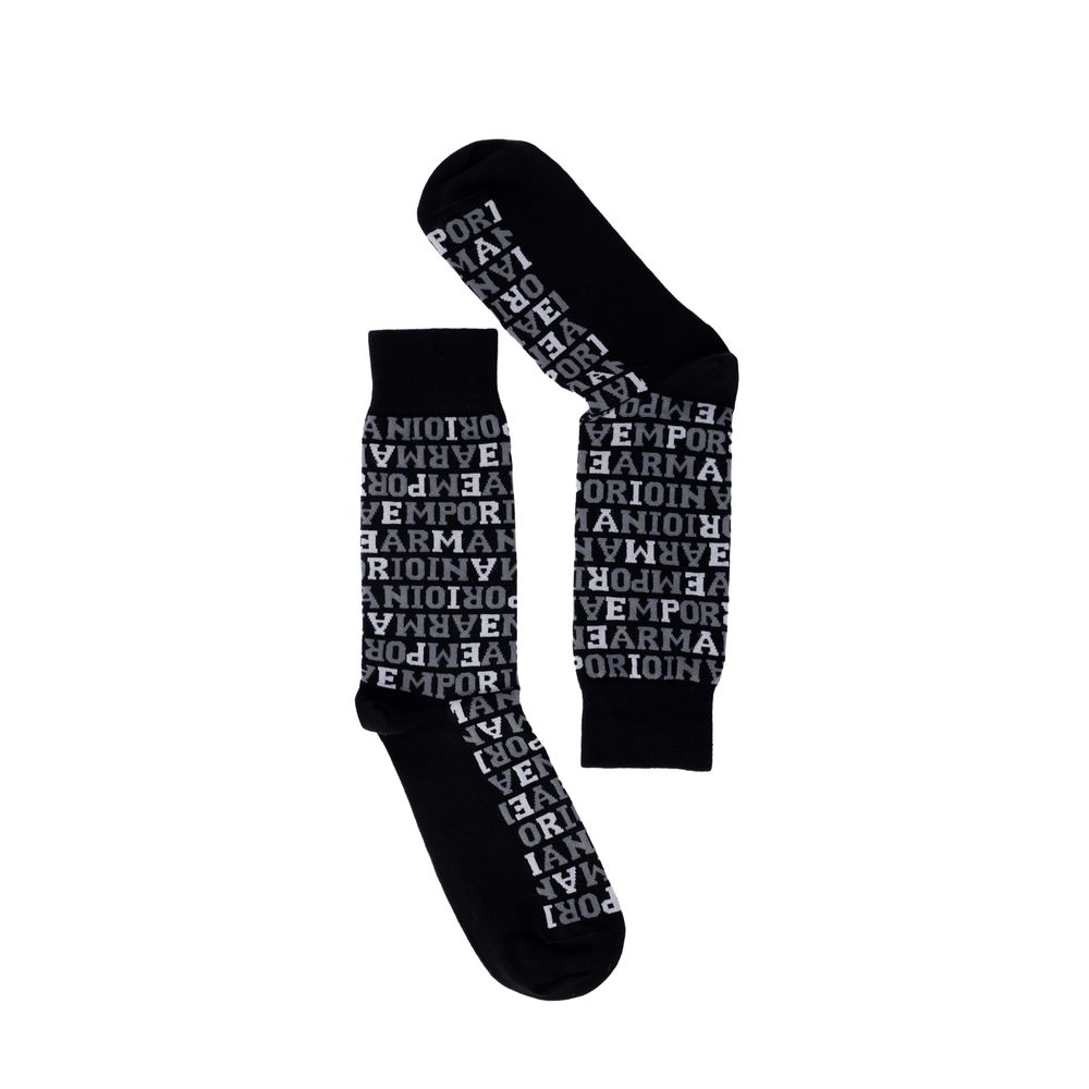 Emporio Armani Underwear Black Cotton Sock - MARANOS
