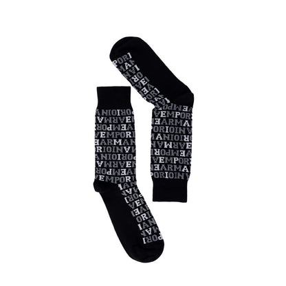 Emporio Armani Underwear Black Cotton Sock - MARANOS