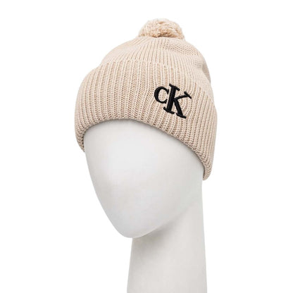 Calvin Klein Beige Cotton Hat - MARANOS