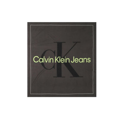 Calvin Klein Black Organic Cotton Scarf - MARANOS