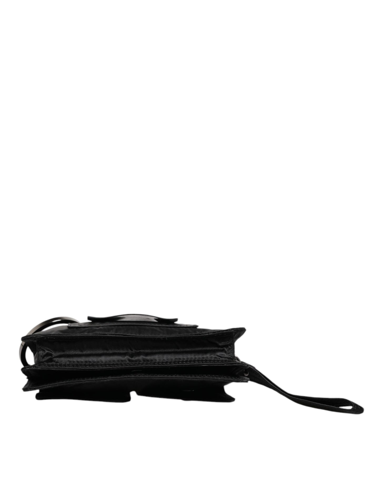 Dolce &amp; Gabbana Black Fabric Clutch/Crossbody Bag with Logo Detail