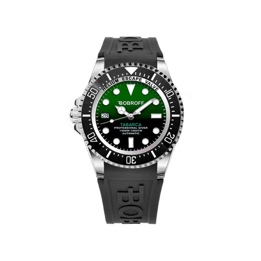 Bobroff Black Rubber Watch Bobroff