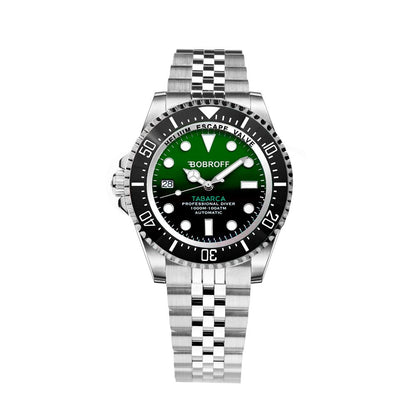 Bobroff Zilver Roestvrij staal Horloge Bobroff