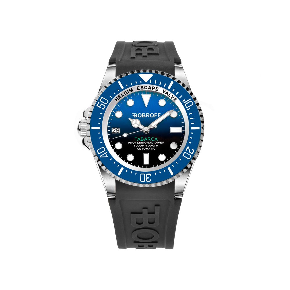 Bobroff Black Rubber Watch Bobroff