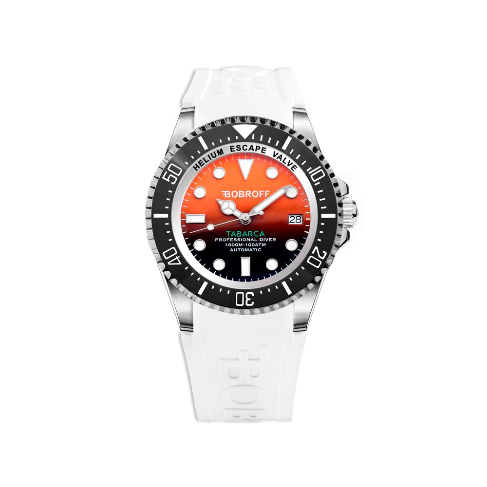Bobroff White Rubber Watch Bobroff