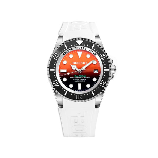 Bobroff White Rubber Watch Bobroff