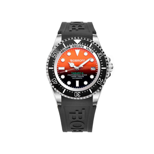Bobroff Black Rubber Watch Bobroff