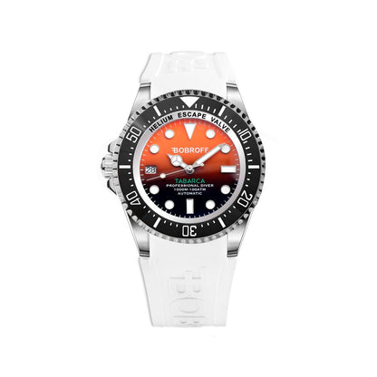 Bobroff White Rubber Watch Bobroff
