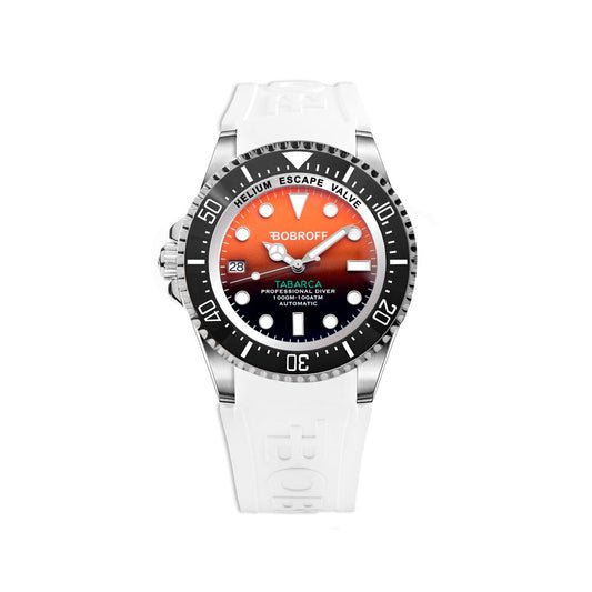 Bobroff White Rubber Watch Bobroff