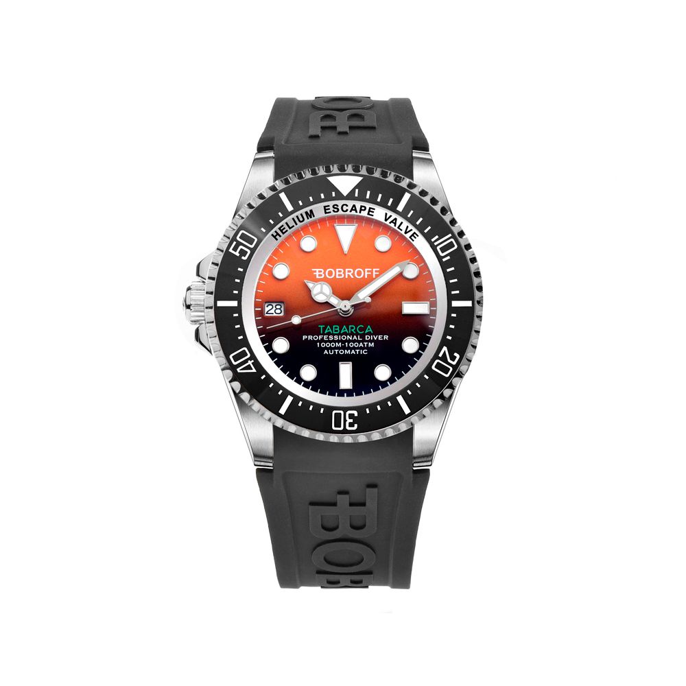 Bobroff Black Rubber Watch Bobroff