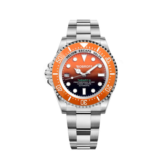 Bobroff Zilver Roestvrij staal Horloge Bobroff