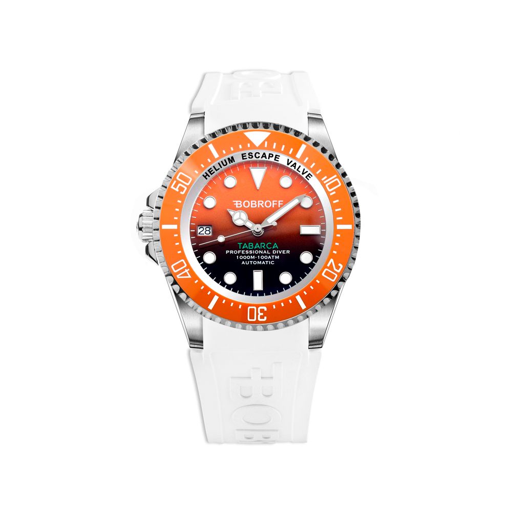 Bobroff White Rubber Watch Bobroff