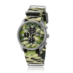 Bobroff horloge met camouflage nylon band - Maranos