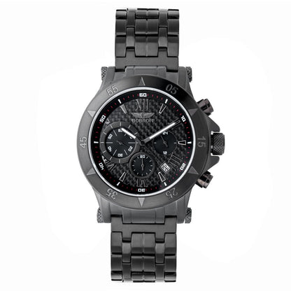 Bobroff Zwart Roestvrij staal Horloge Bobroff