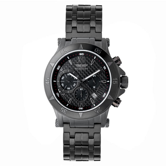 Bobroff Zwart Roestvrij staal Horloge Bobroff