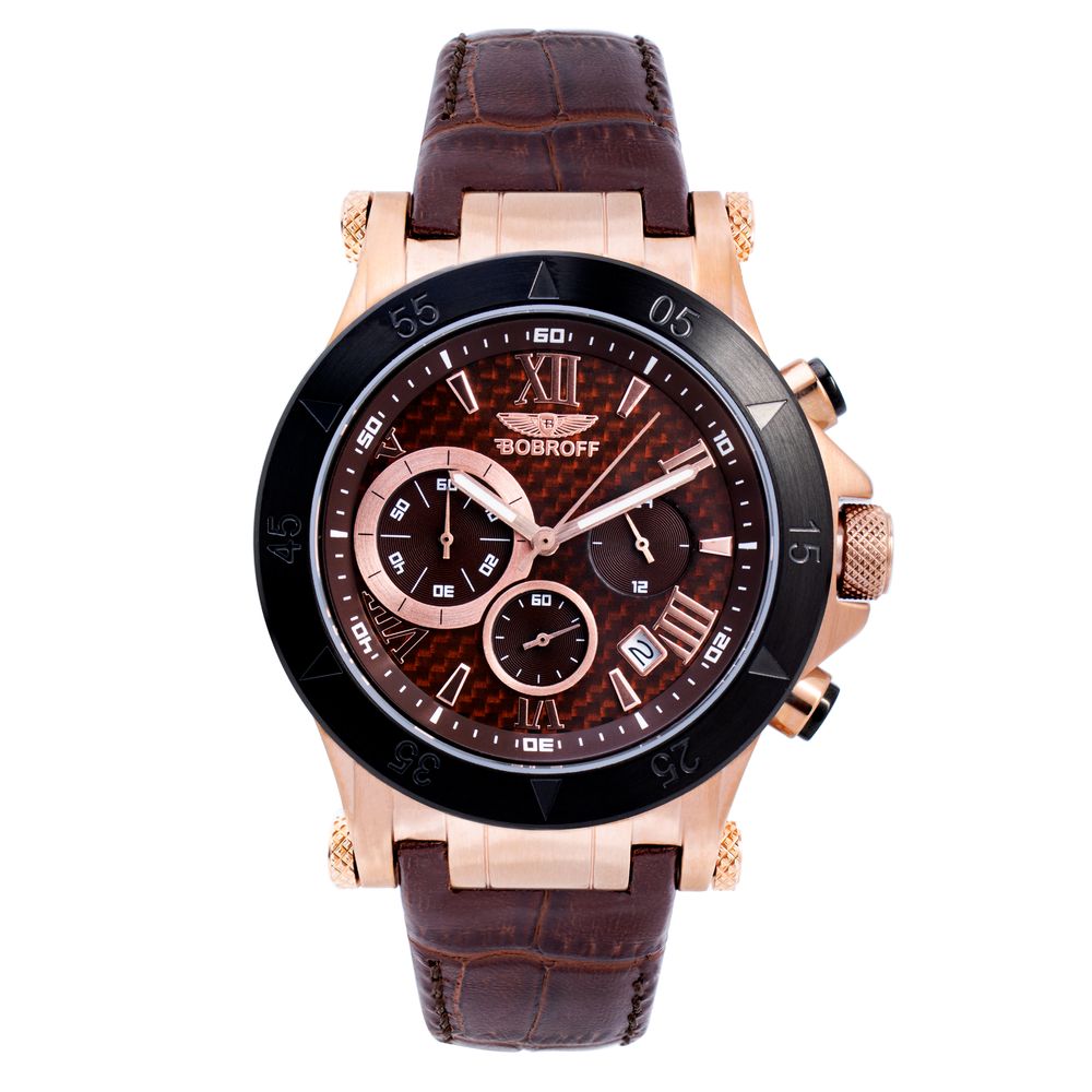 Bobroff Brown Leather Watch Bobroff