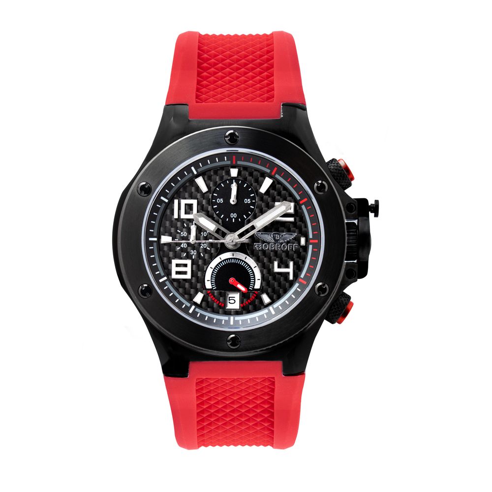 Bobroff Red Rubber Watch Bobroff