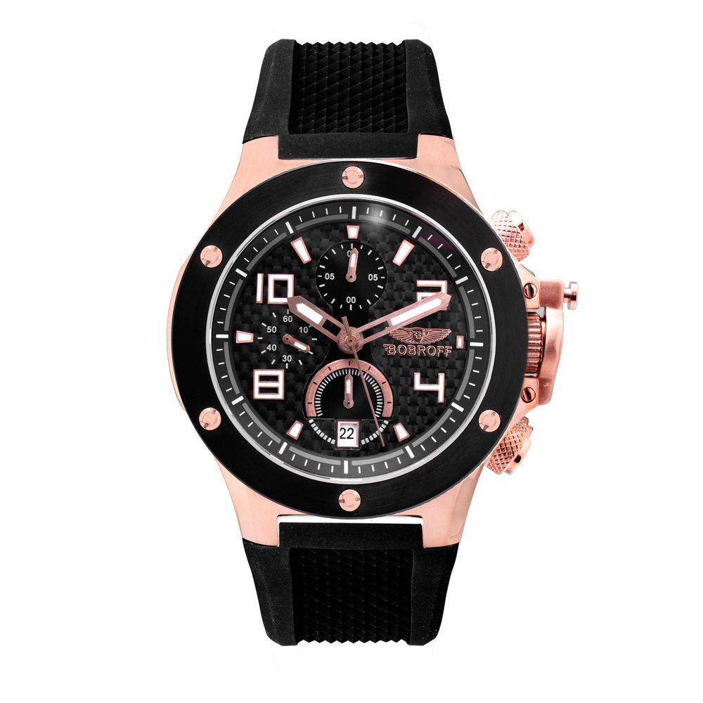 Bobroff Black Rubber Watch Bobroff