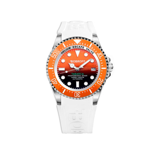Bobroff Rubber Wit Horloge Bobroff