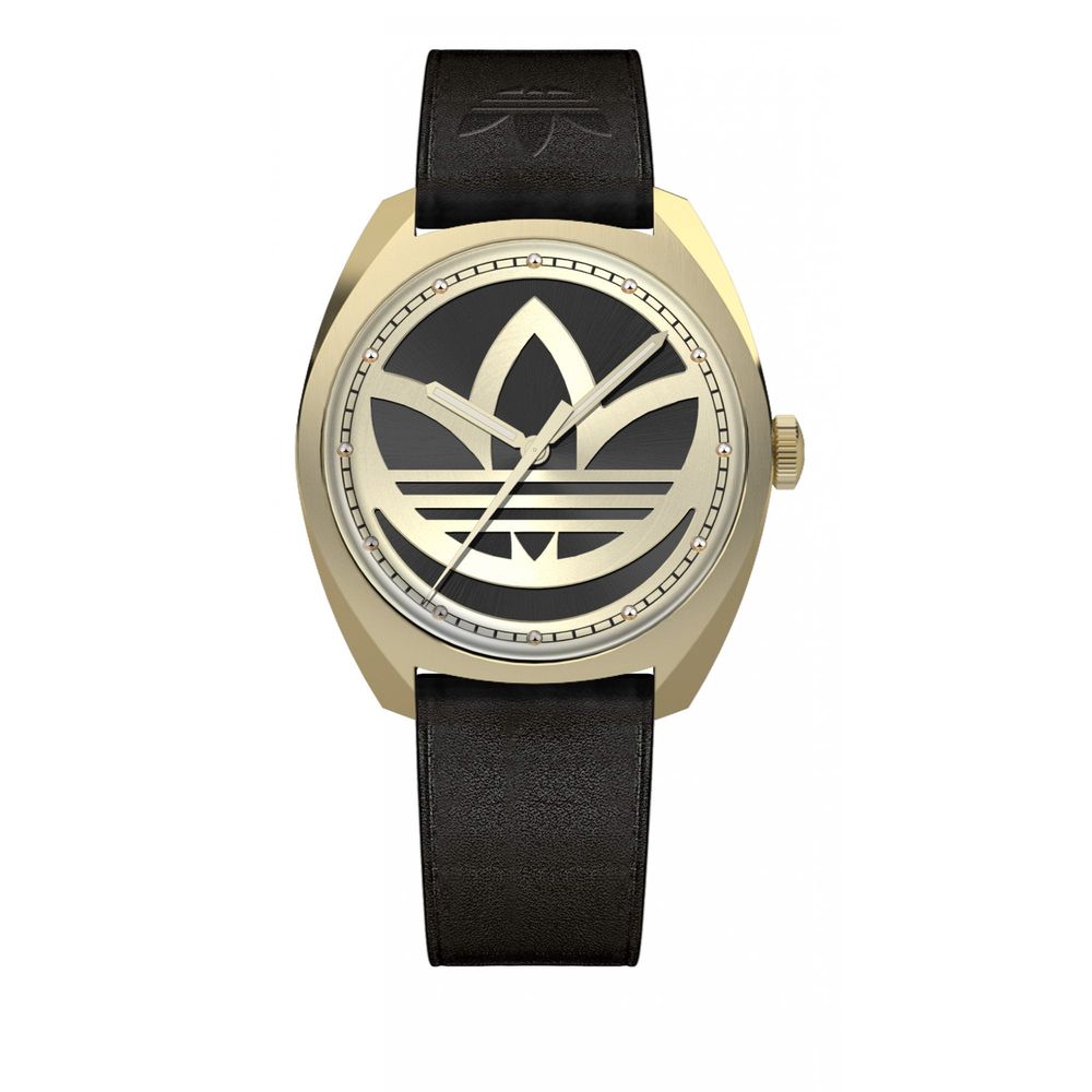 Adidas Black Leather Watch - Maranos