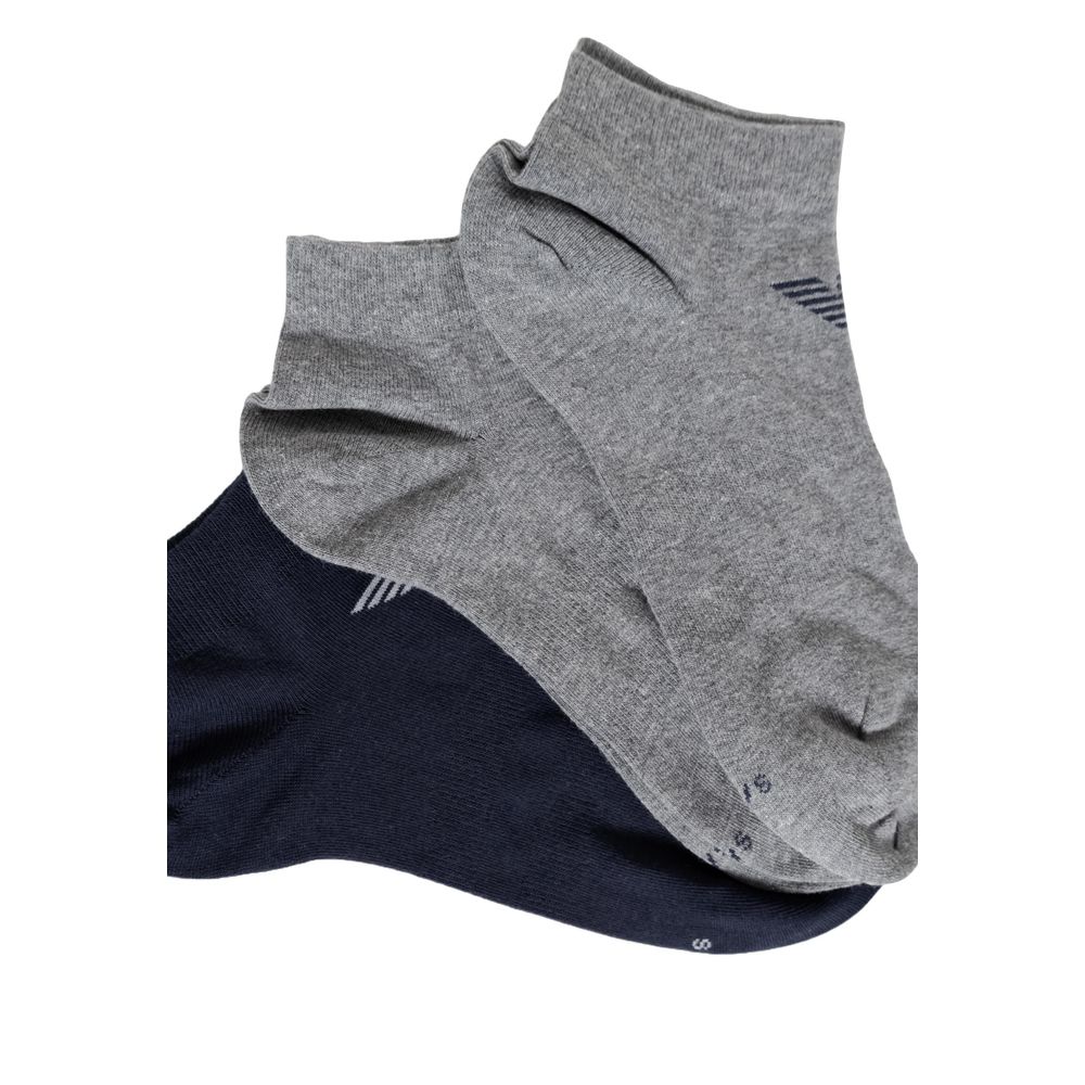 Emporio Armani Underwear Blue Cotton Sock - MARANOS