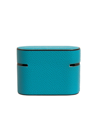Dolce & Gabbana groene leren AirPods-hoes met metalen logoplaatje