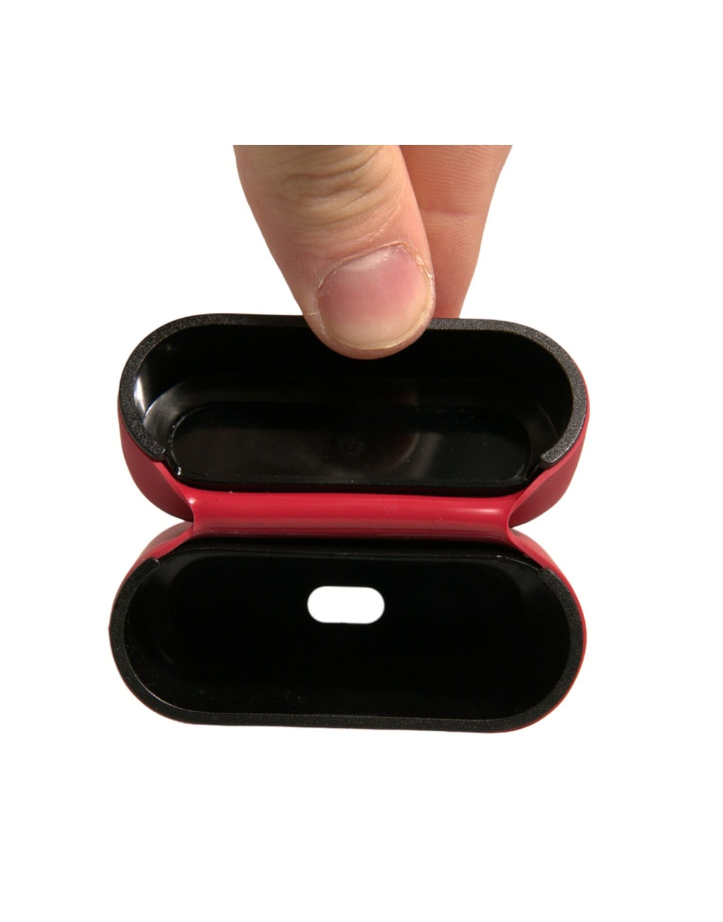 Dolce & Gabbana Rood PVC Embossed logo Plaque Holder Airpods Etui