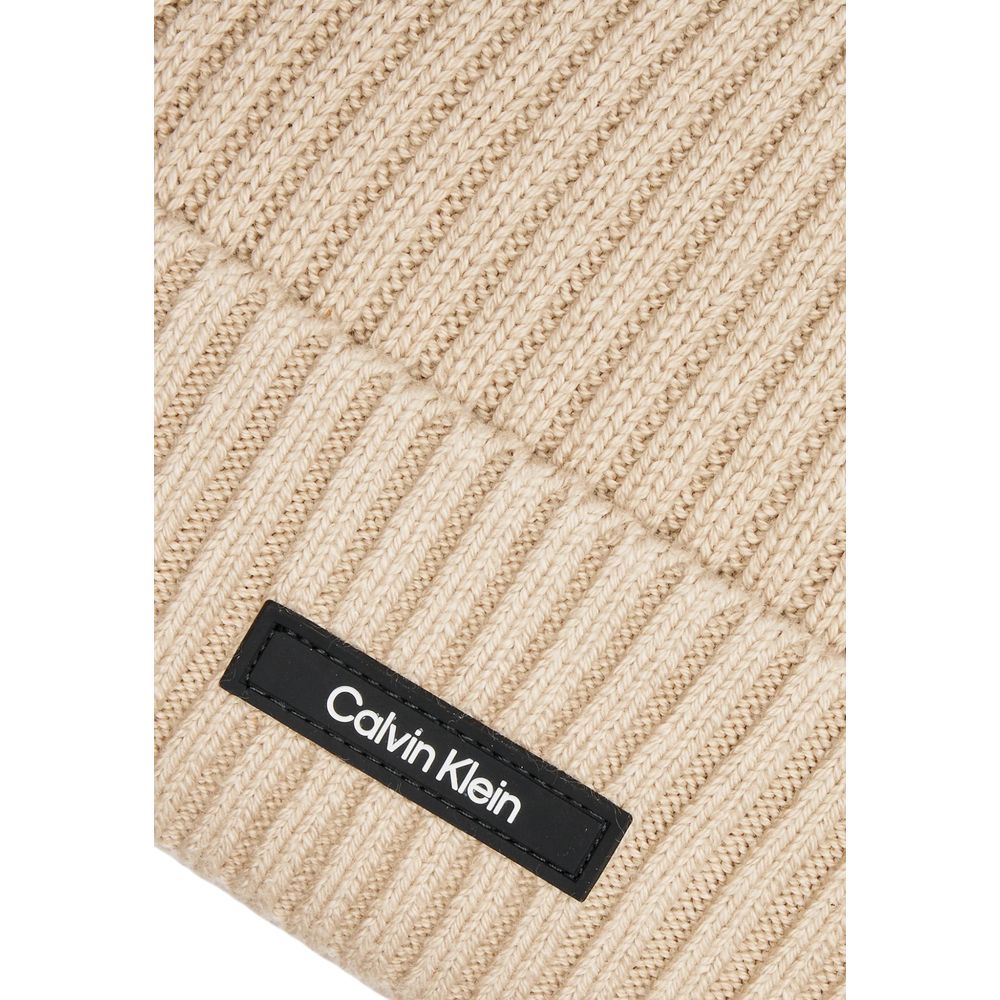 Calvin Klein Beige Organic Cotton Hats & Cap - MARANOS