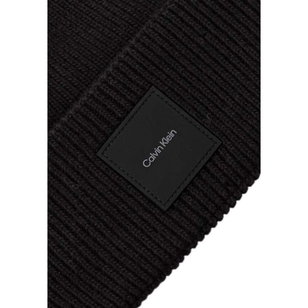 Calvin Klein Black Organic Cotton Hats & Cap - MARANOS