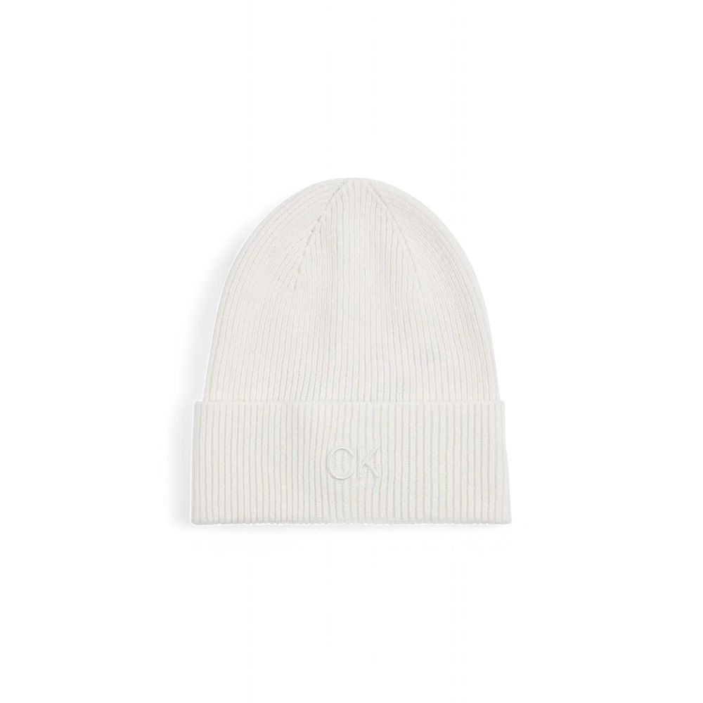 Calvin Klein White Organic Cotton Hat - MARANOS